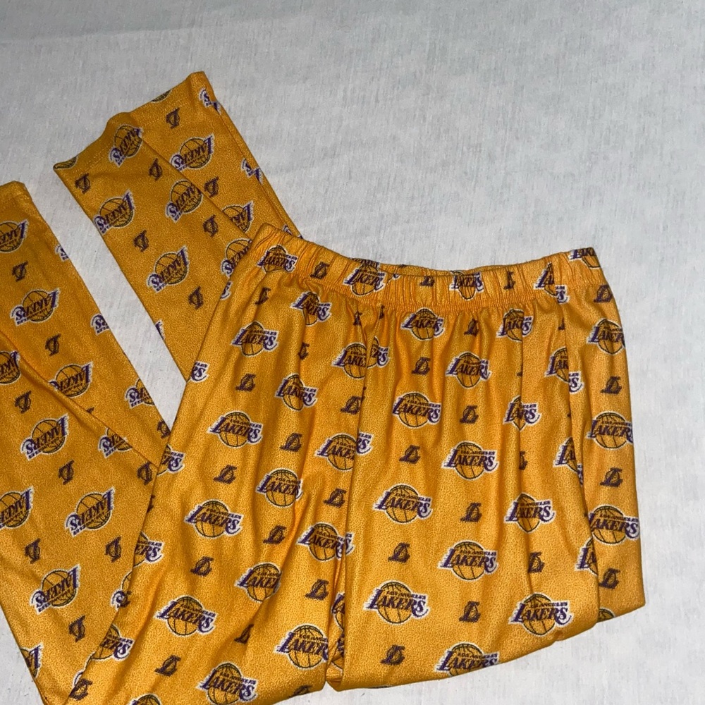 NBA LA Lakers Basketball pajama sleep bottoms sports night casual winter pj’s